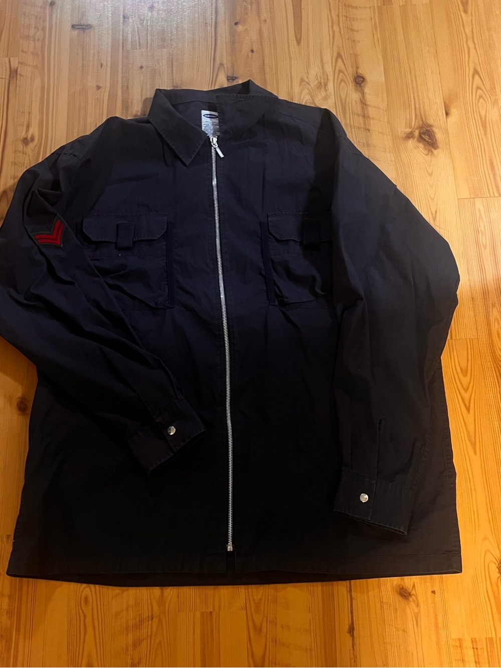 Old Navy Men’s Navy Blue  Zip-Front Jacket